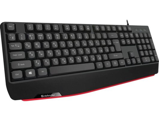 Клавиатура проводная Defender Atom HB-546 черный